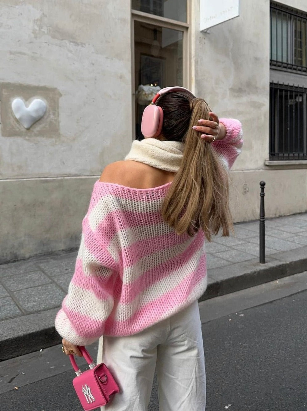 Esméralde | Women's Oversized Striped Knit Jumper