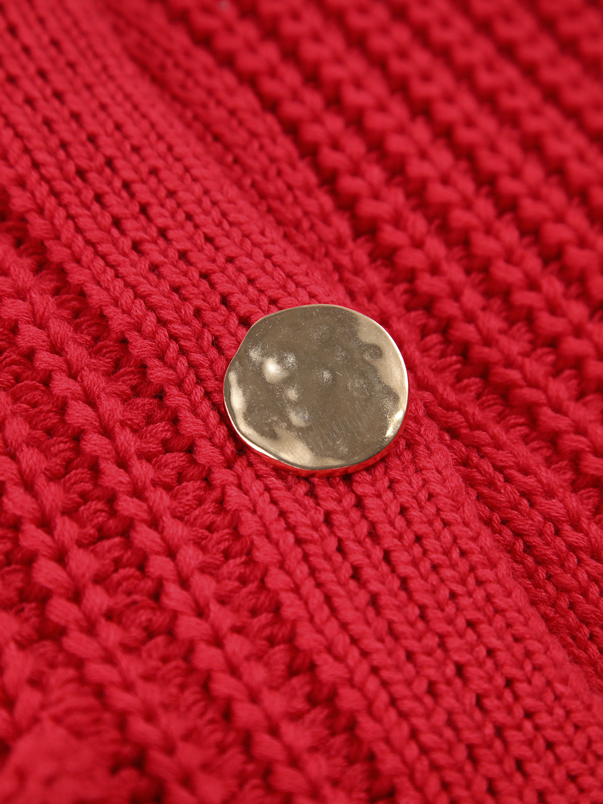 Isalisse | Women's Cropped Knitted Button Vest