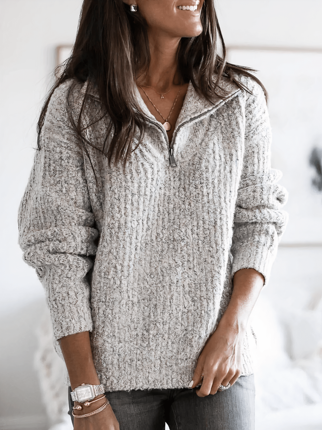 Women's Relaxed Fit Knitted Jumper