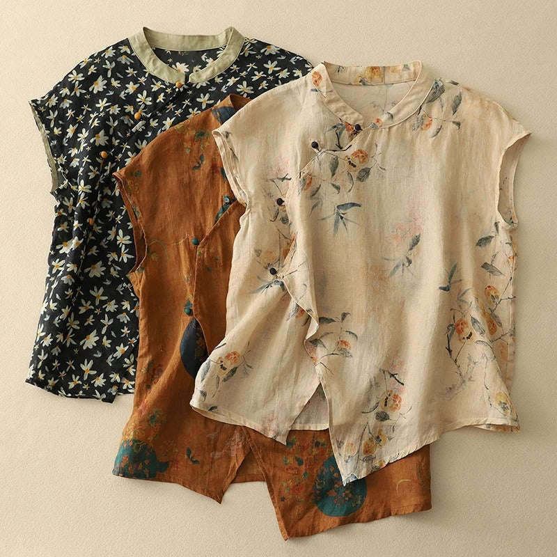 Fiorella | Women's Sleeveless Embroidered Blouse