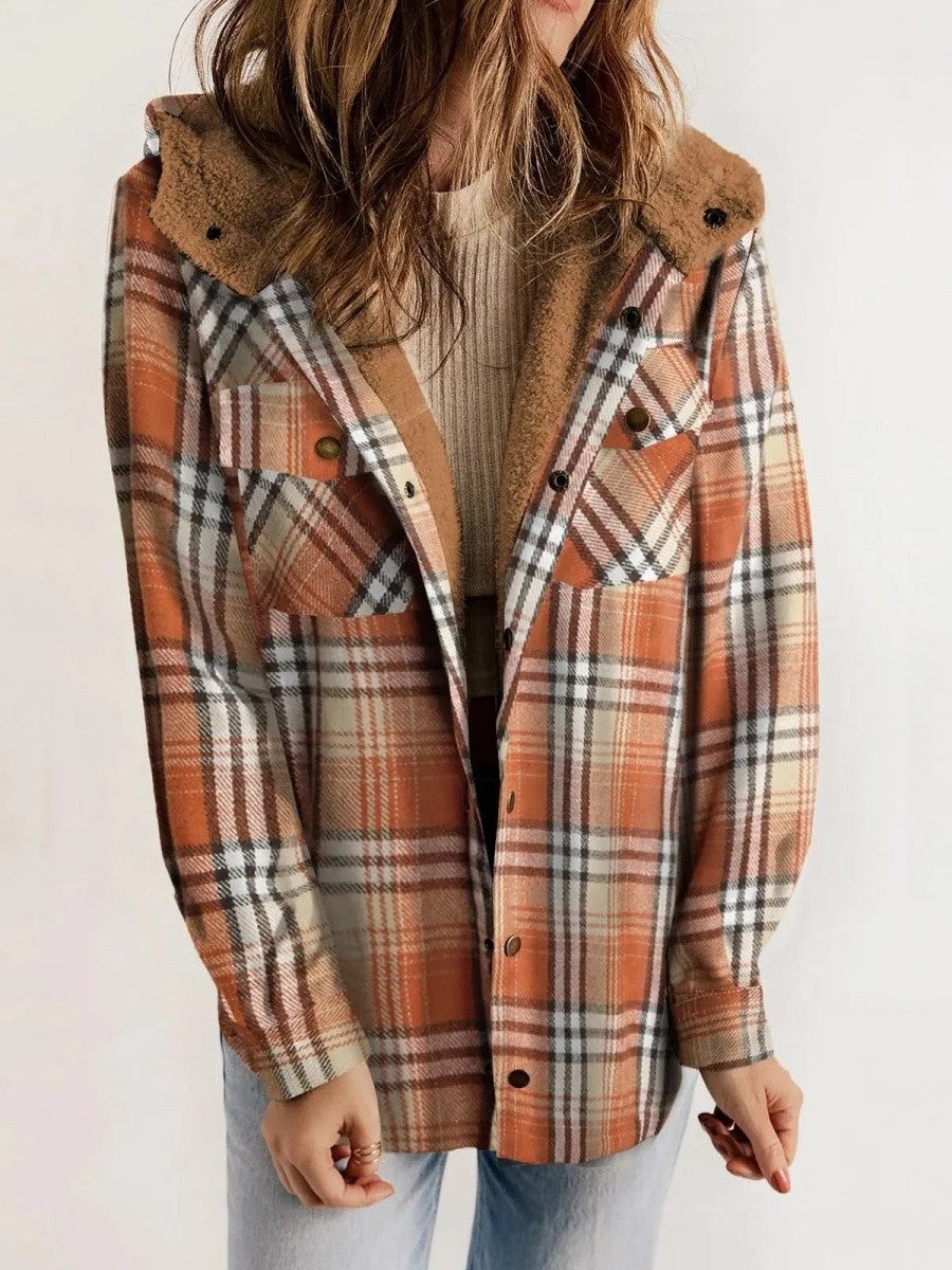 Nerissa | Women's Oversized Hooded Check Shacket