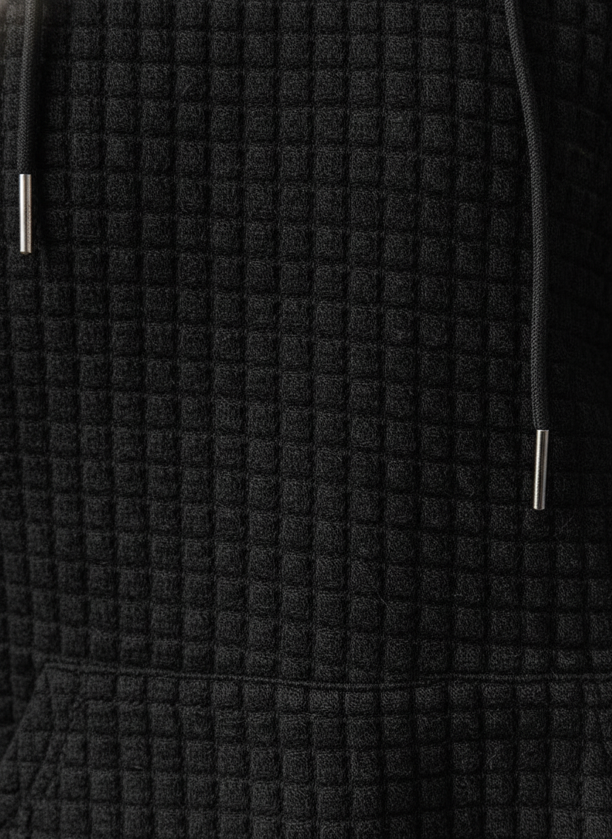 Mabel | Women's Relaxed Waffle Knit Textured Pullover Hoodie