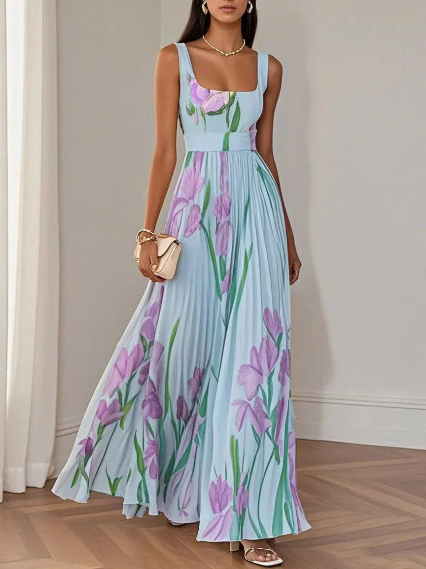 Lieselotte | Elegant Pleated Maxi Dress for Weddings