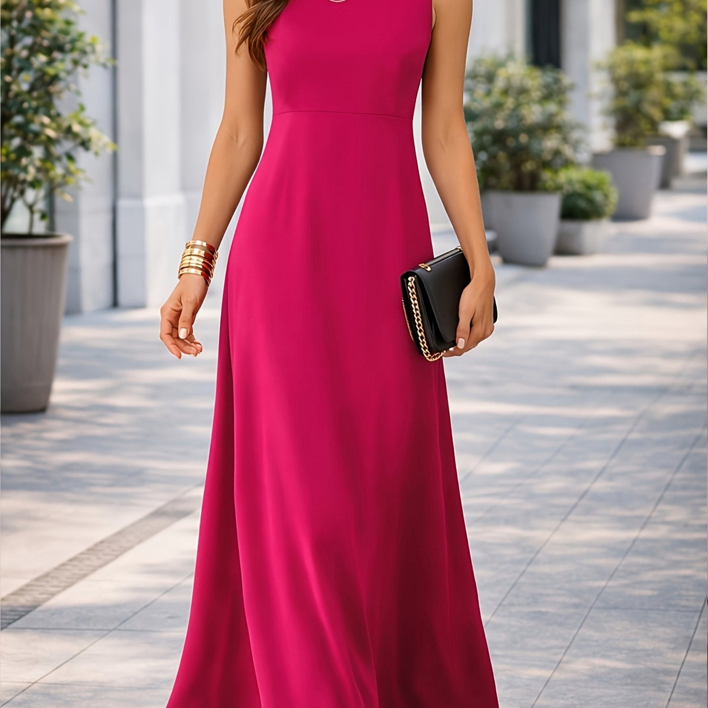 Célestine | Women's Sleeveless Maxi Dress