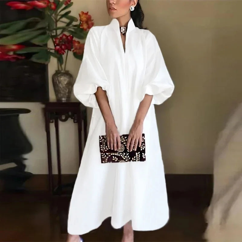 Marisol | Sleeveless High Neck Maxi Dress