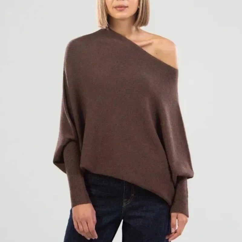 Seraphina | Off Shoulder Long Sleeve Sweater for Women