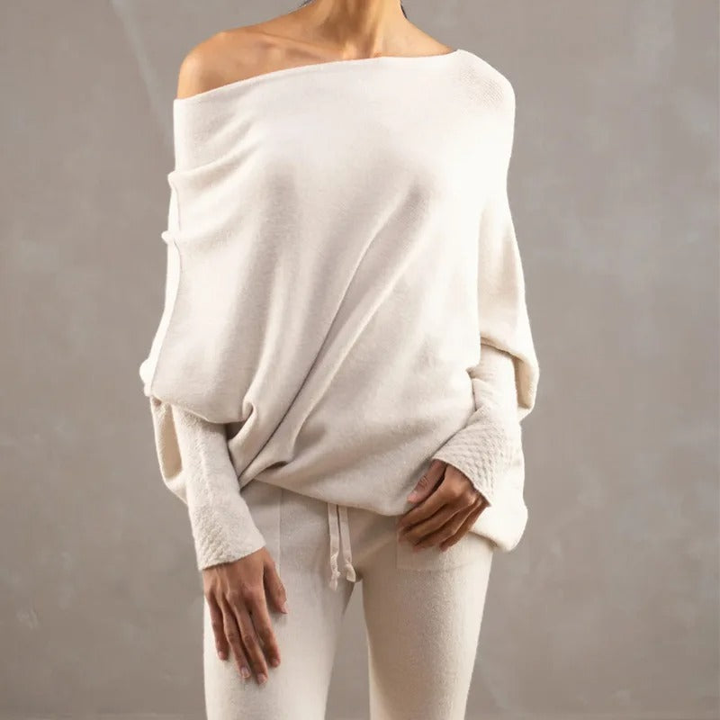 Seraphina | Off Shoulder Long Sleeve Sweater for Women