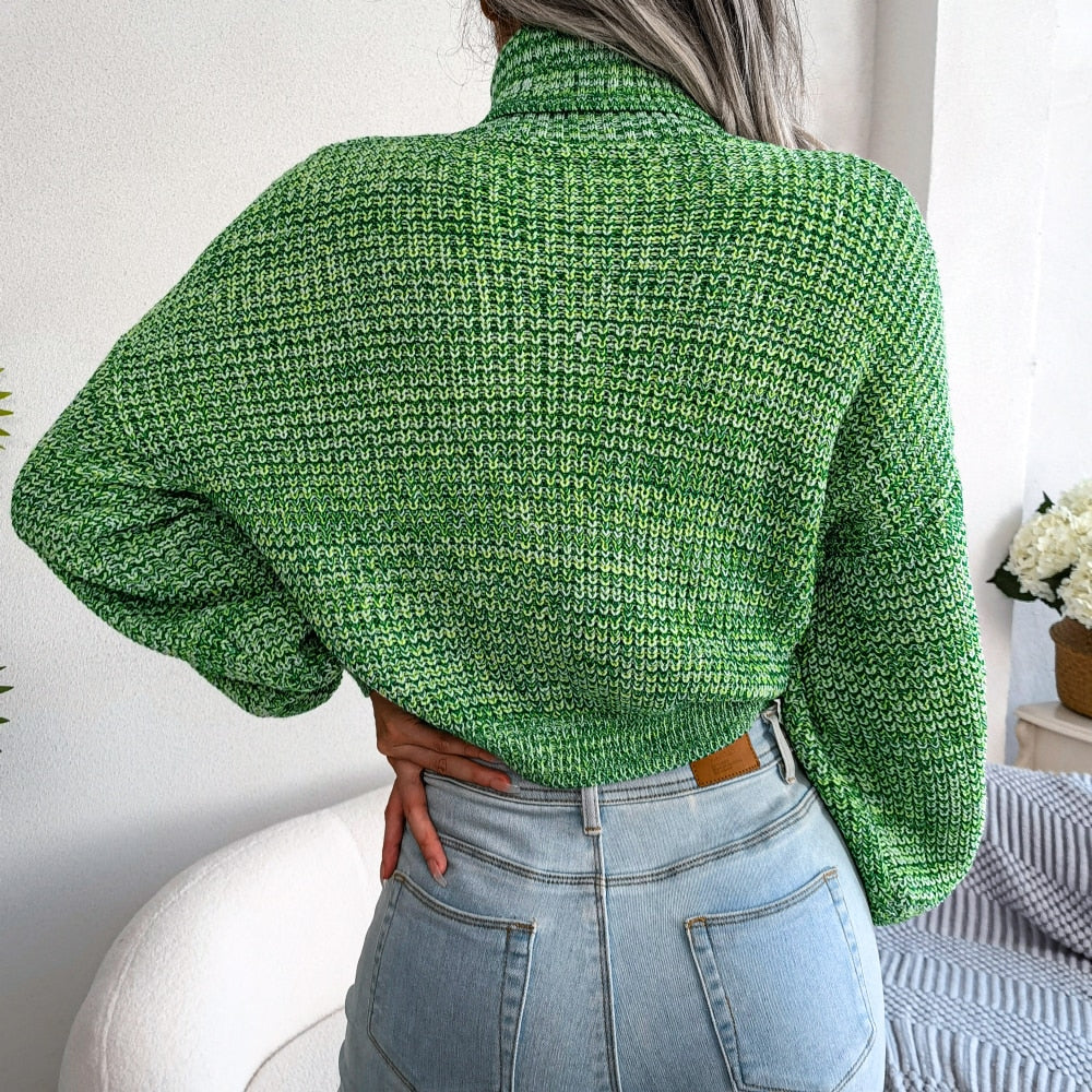 Willa | Women's Ribbed Turtleneck Jumper With Relaxed fit