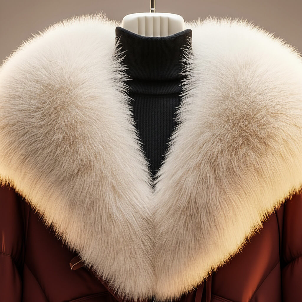 Women's Faux Fur Collar Cinched-Waist Puffer Jacket