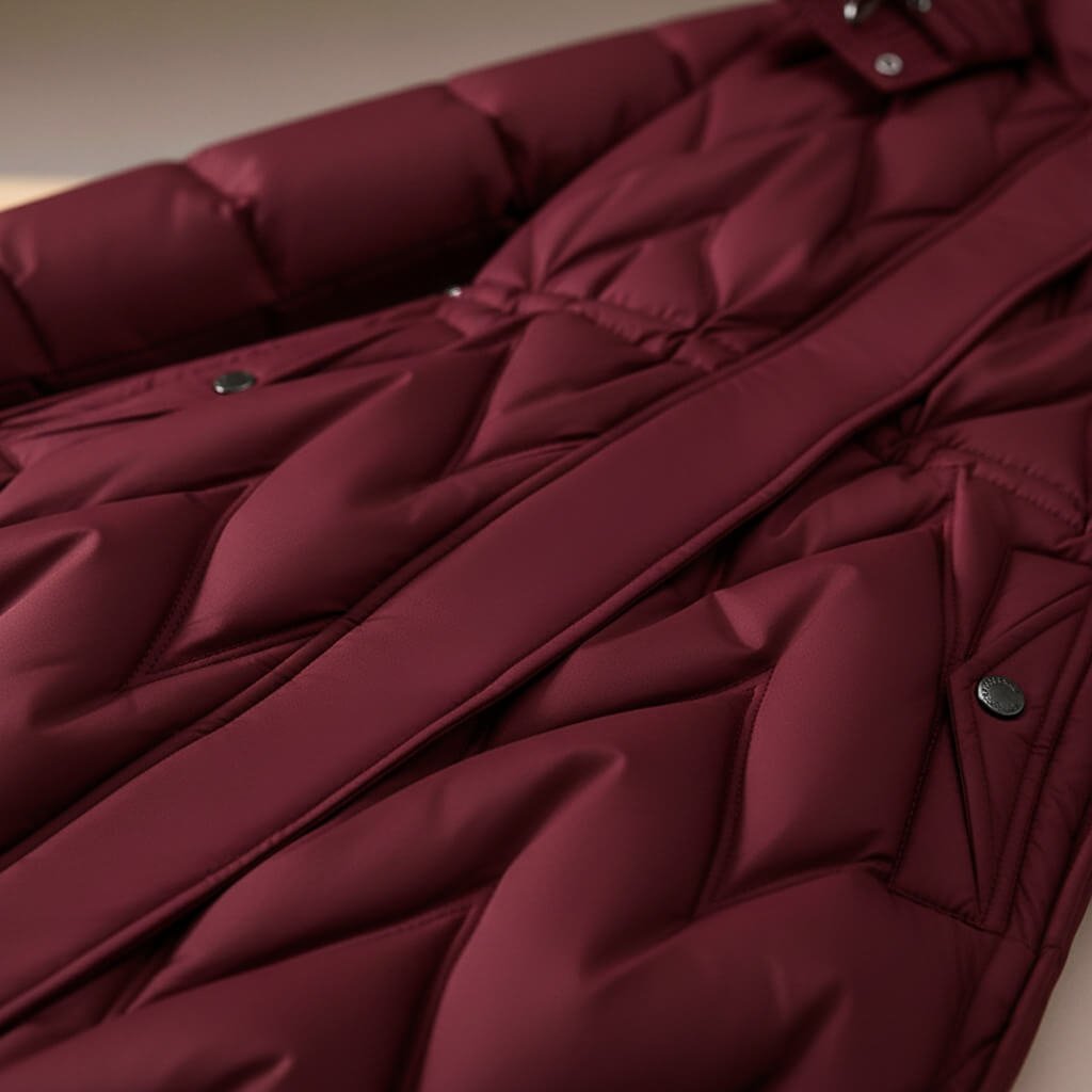 Women's Longline Quilted Cinched-Waist Puffer Coat | Winter