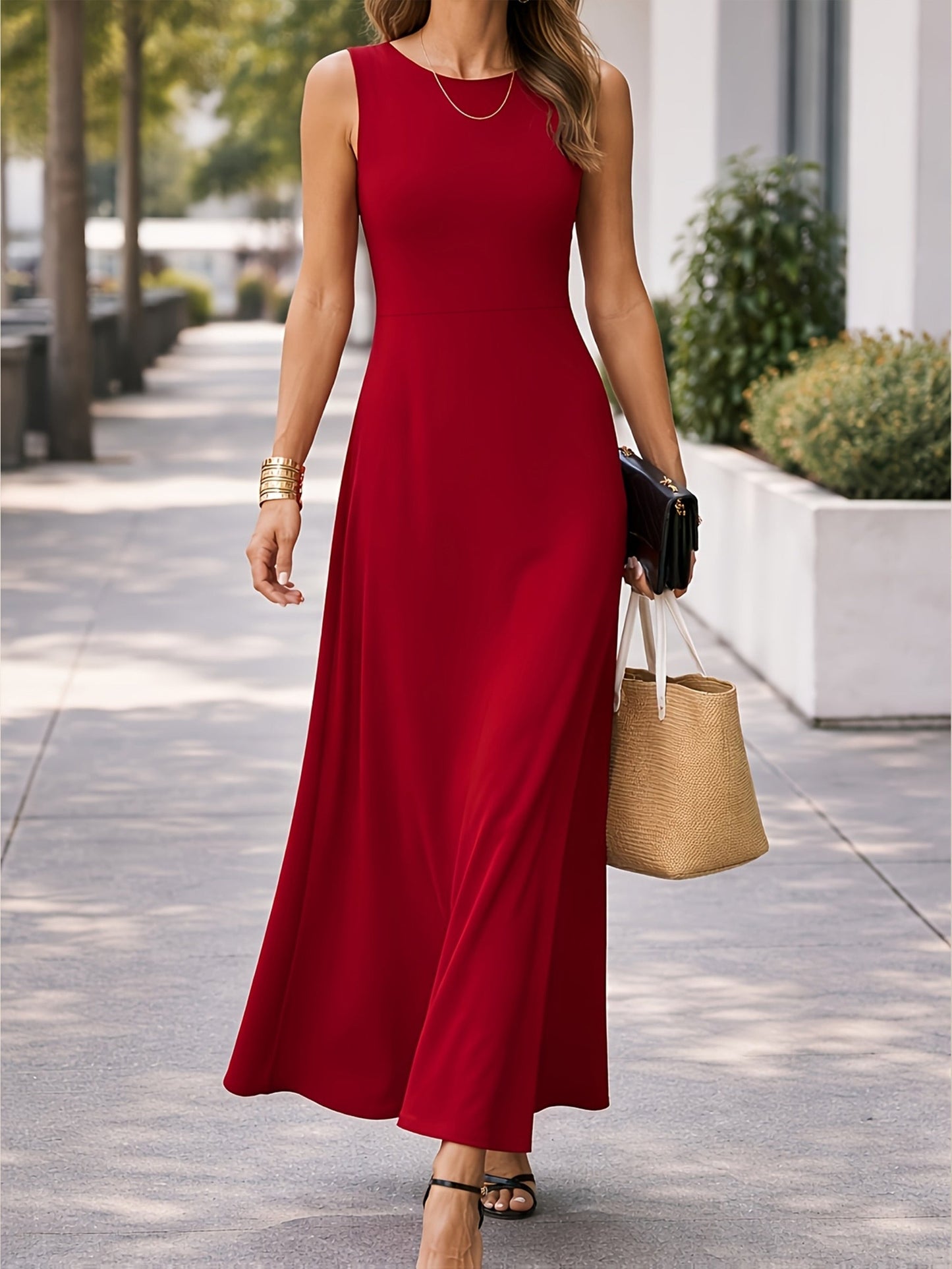 Célestine | Women's Sleeveless Maxi Dress