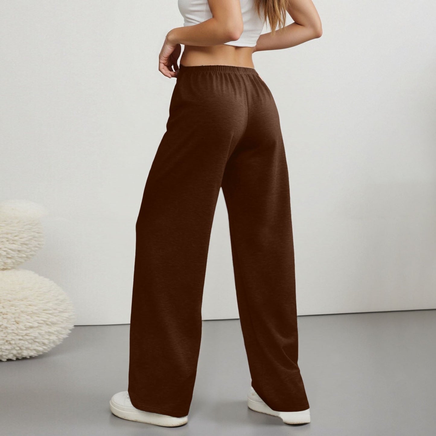 Elowen | Women's Wide Leg Stretch Trousers