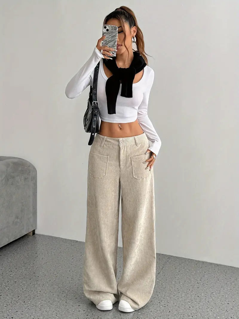 Loréa | Women's Tailored Wide-Leg Trousers