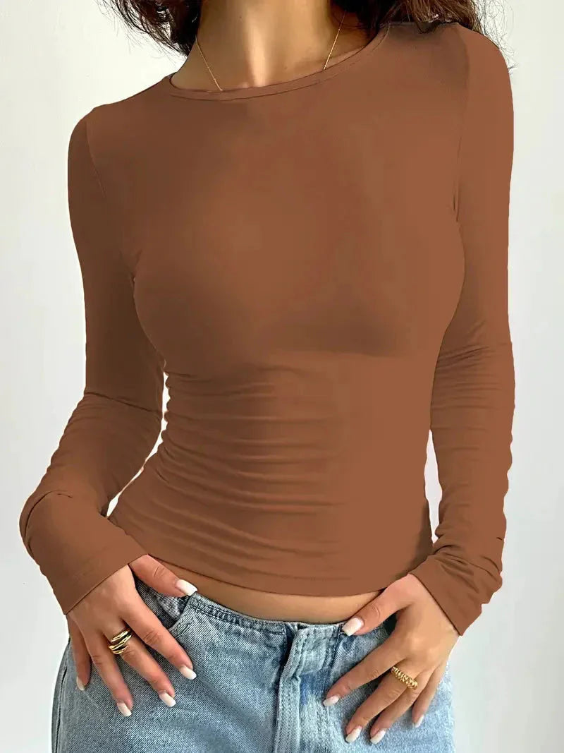 Mirella | Long Sleeve Crop Top