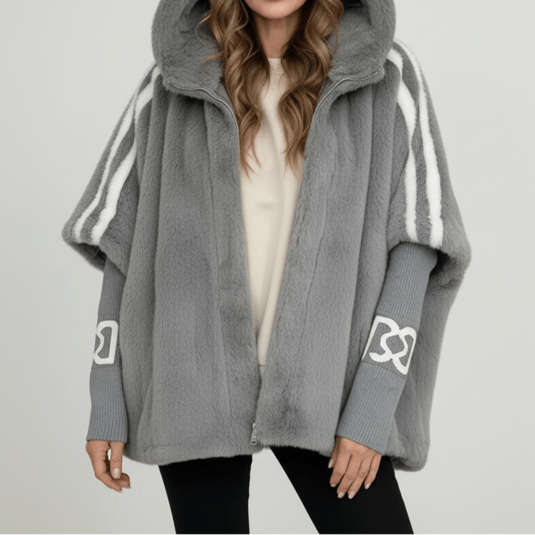 Roxanne | Women's Oversized Hooded Faux Fur Zip-Up Winter Jacket