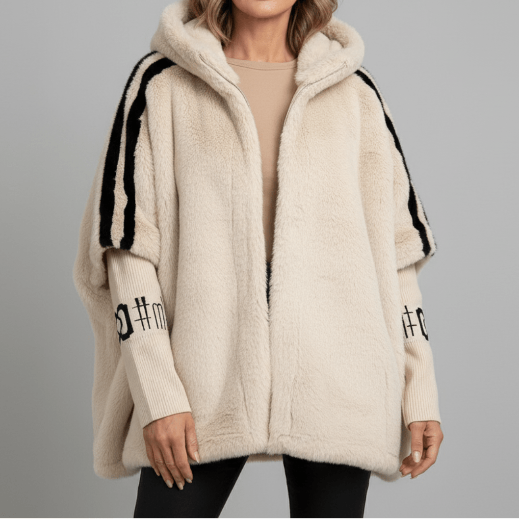 Roxanne | Women's Oversized Hooded Faux Fur Zip-Up Winter Jacket