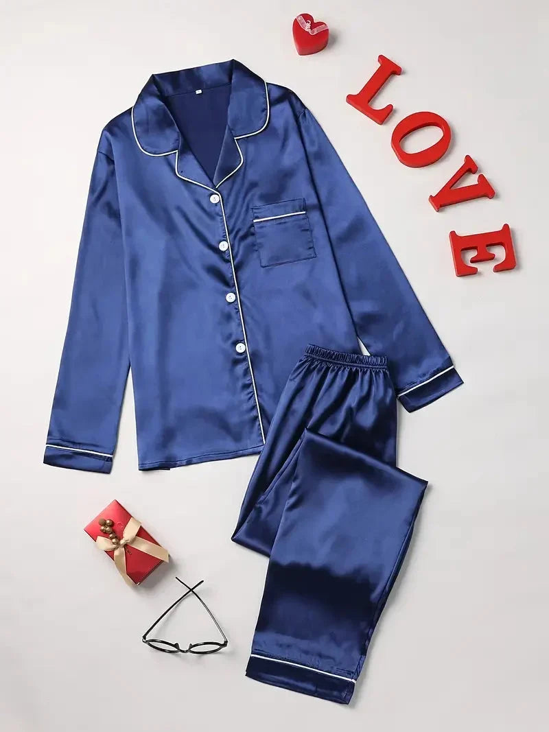 Elena | Satin-Look Pyjama Set