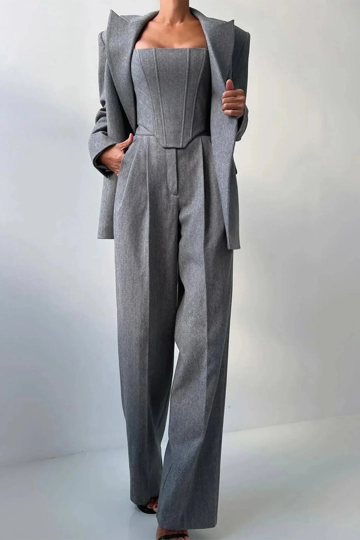 Séverine | Women's Tailored Jumpsuit and Blazer Set