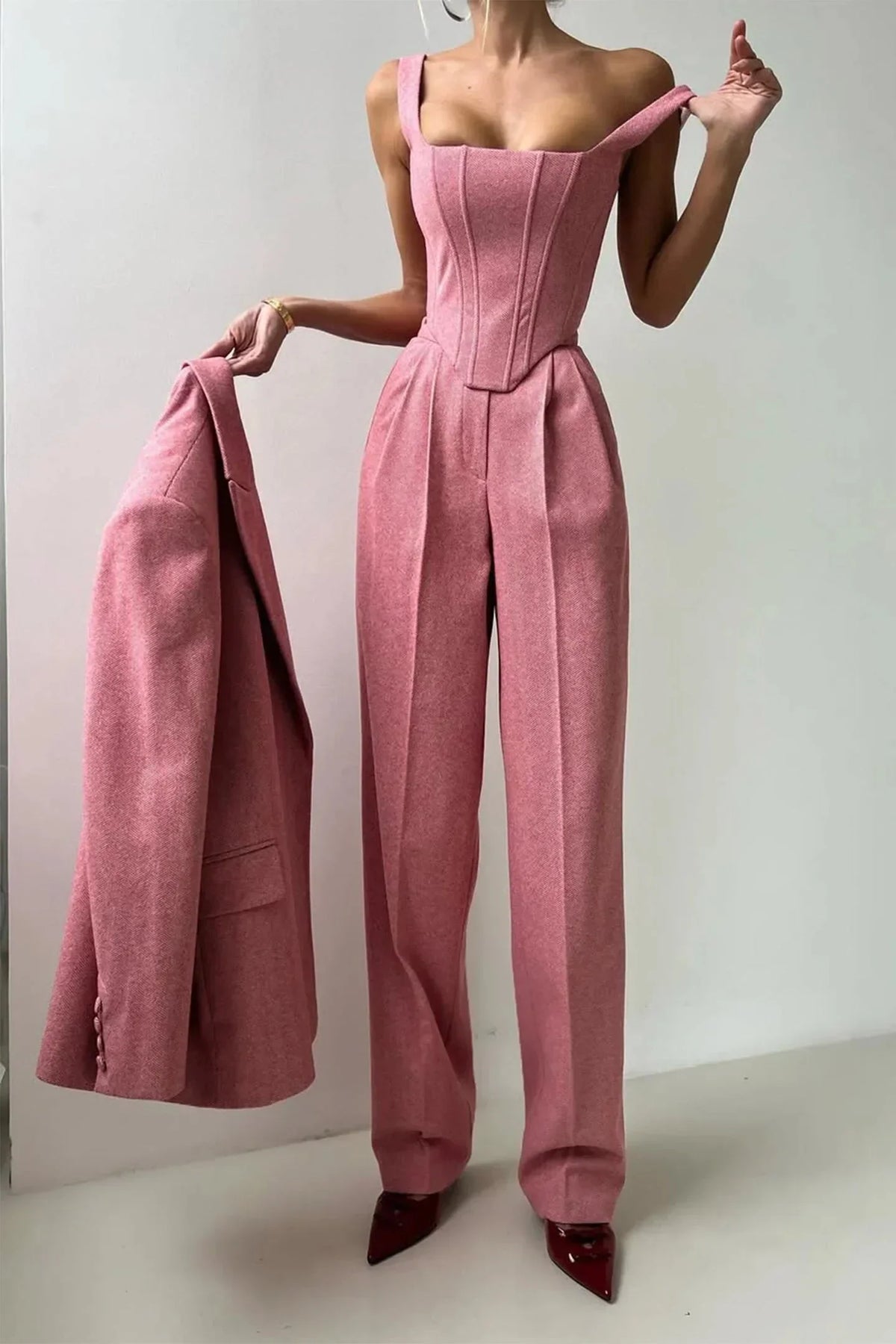 Séverine | Women's Tailored Jumpsuit and Blazer Set