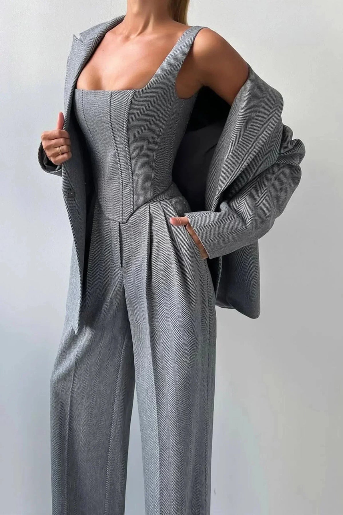 Séverine | Women's Tailored Jumpsuit and Blazer Set
