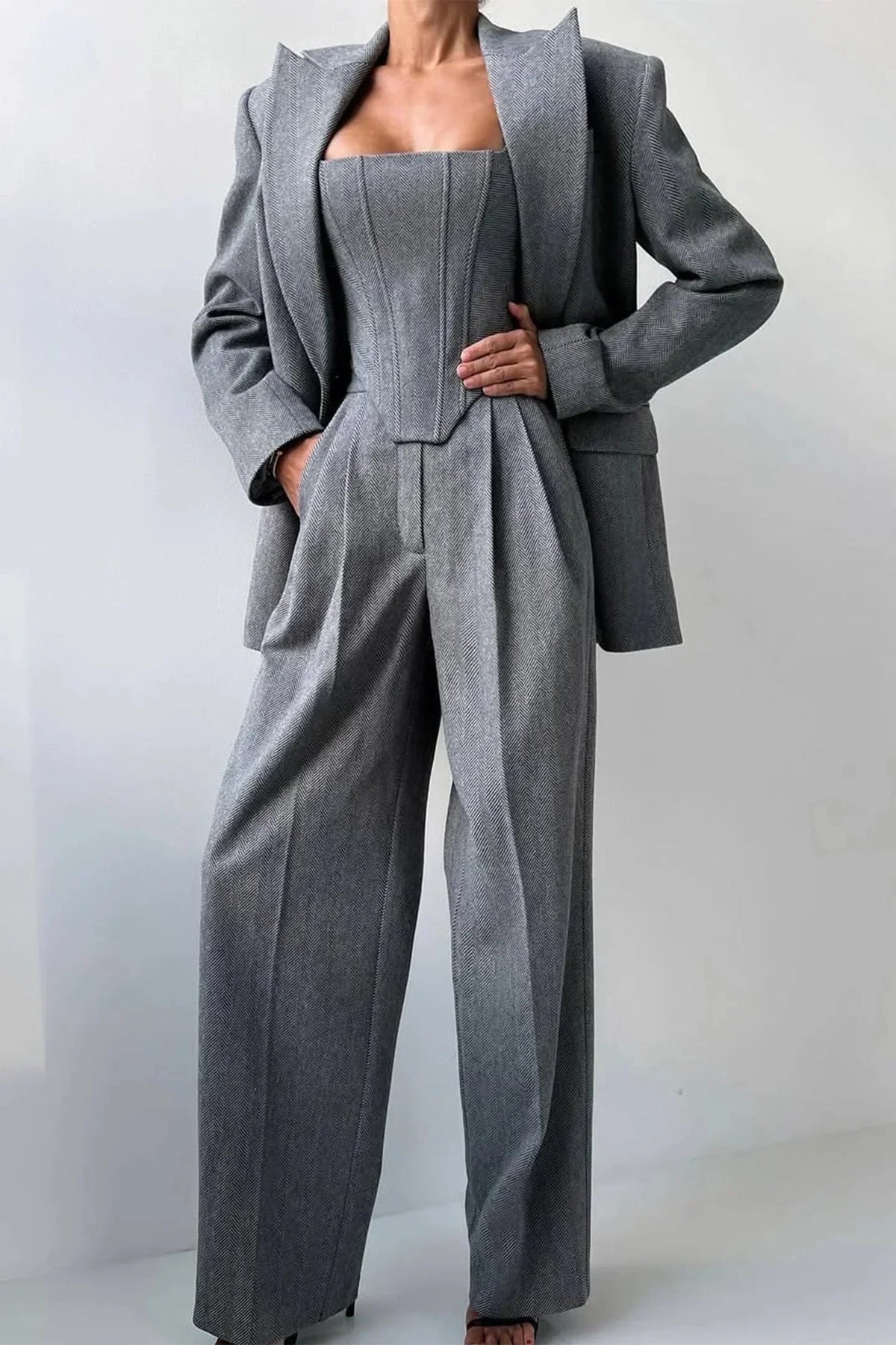 Séverine | Women's Tailored Jumpsuit and Blazer Set