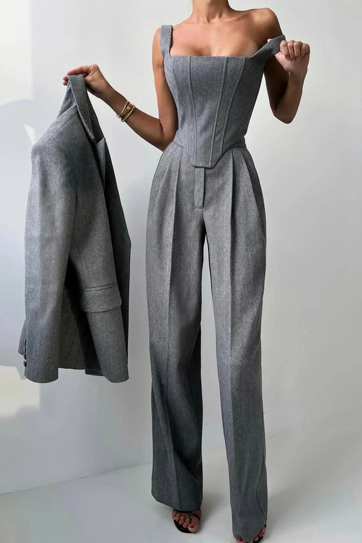 Séverine | Women's Tailored Jumpsuit and Blazer Set