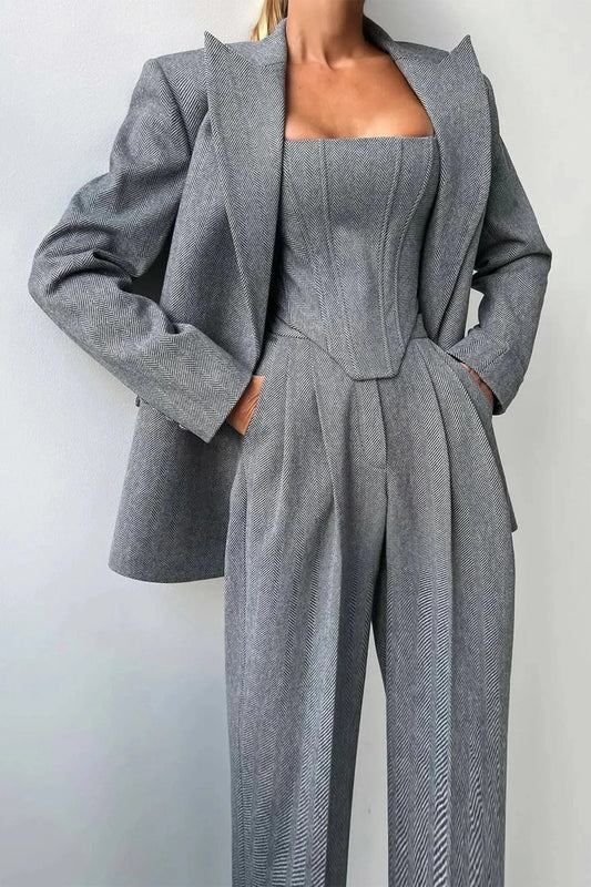 Séverine | Women's Tailored Jumpsuit and Blazer Set