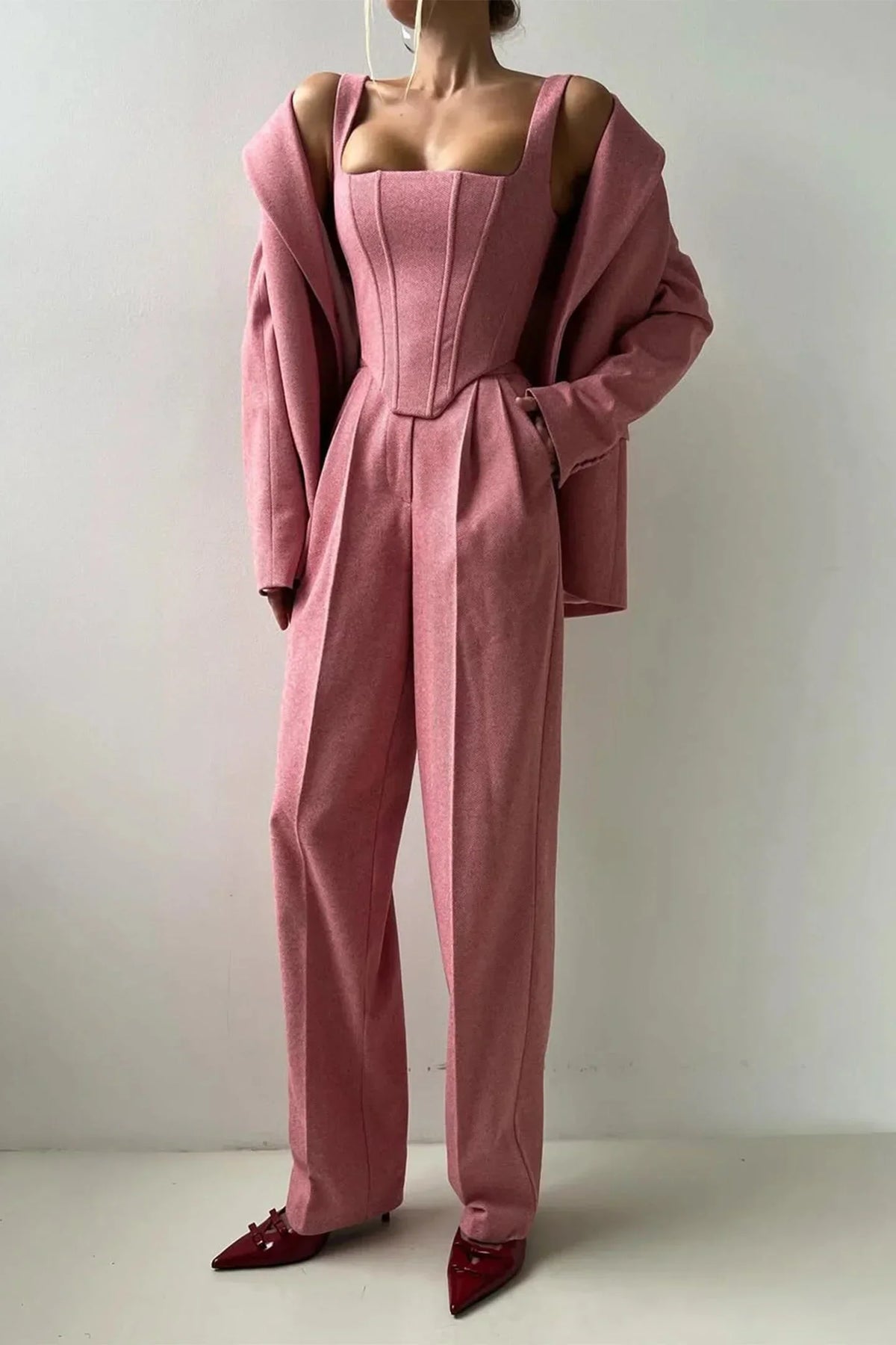 Séverine | Women's Tailored Jumpsuit and Blazer Set
