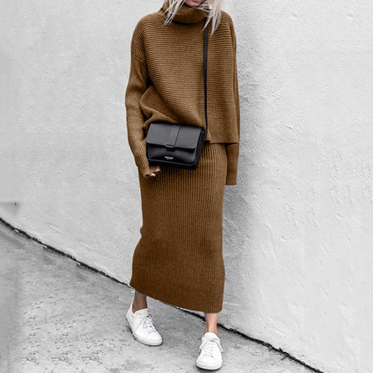 Lorienne | Women's Knit Top & Maxi Skirt Co-Ord Set