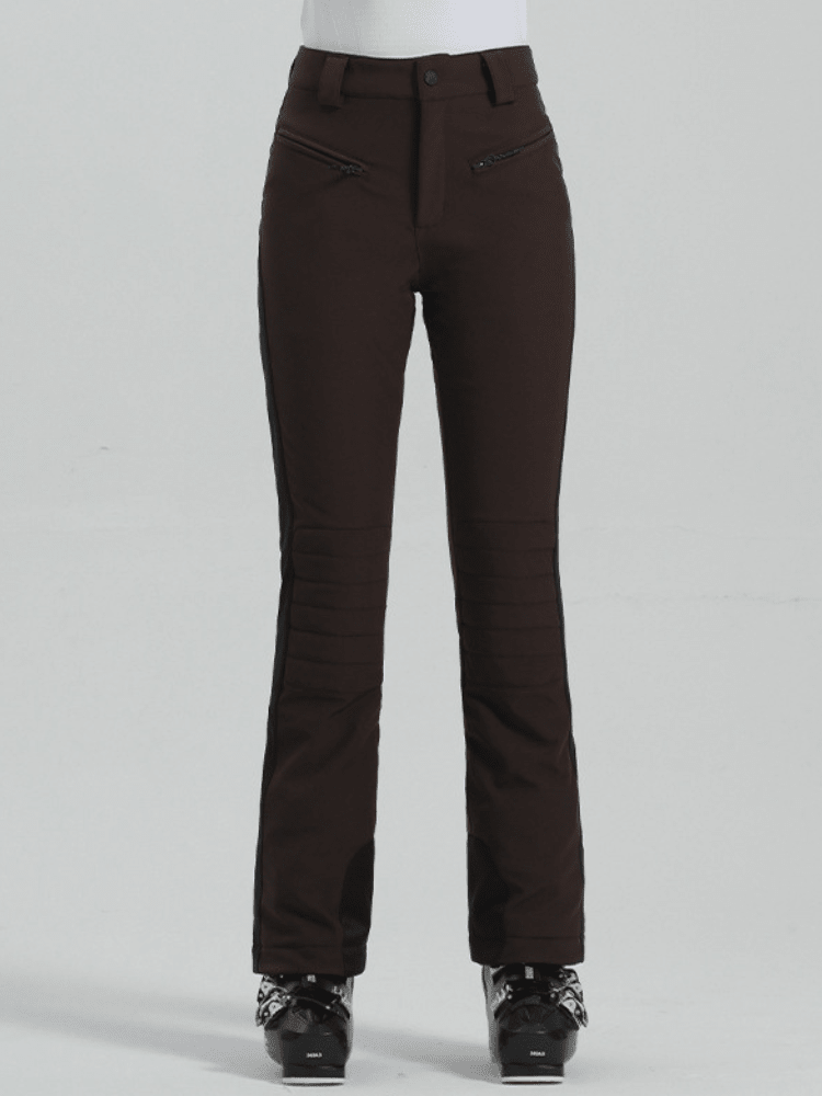 Torunn | Women's High Waisted Skinny Waterproof Ski Trousers with Snow Gaiters