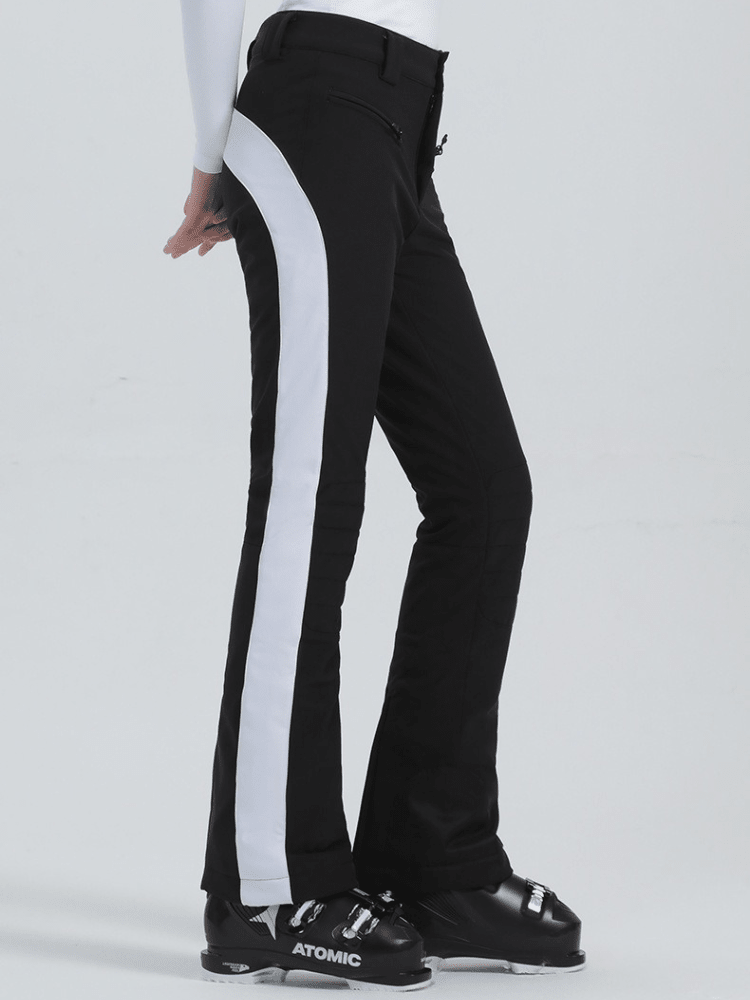 Torunn | Women's High Waisted Skinny Waterproof Ski Trousers with Snow Gaiters