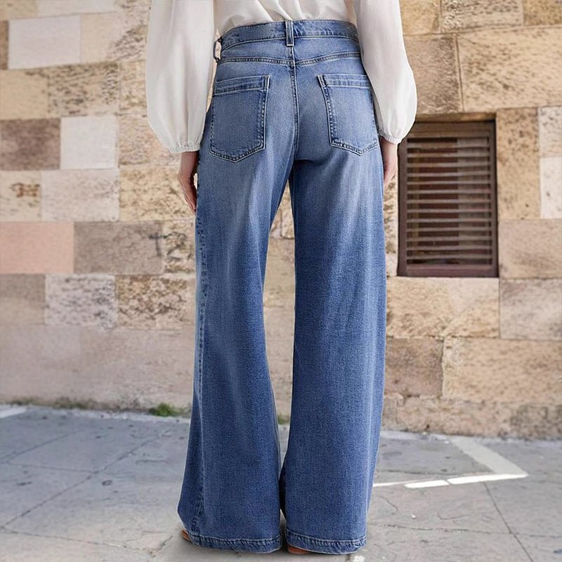 Avery | High Waisted Wide Leg Vintage Jeans for Women