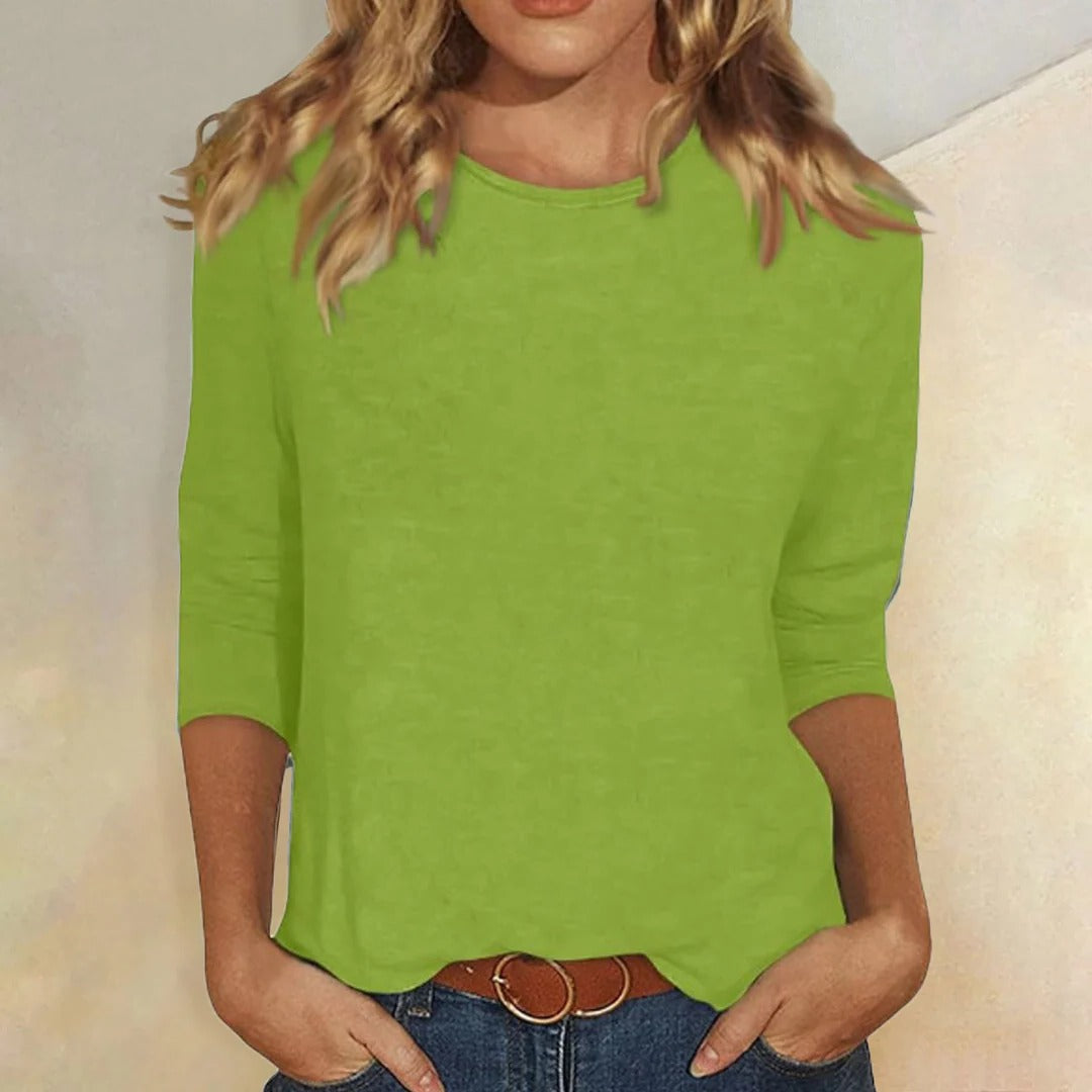 Cali | Relaxed 3/4 Sleeve Everyday Top