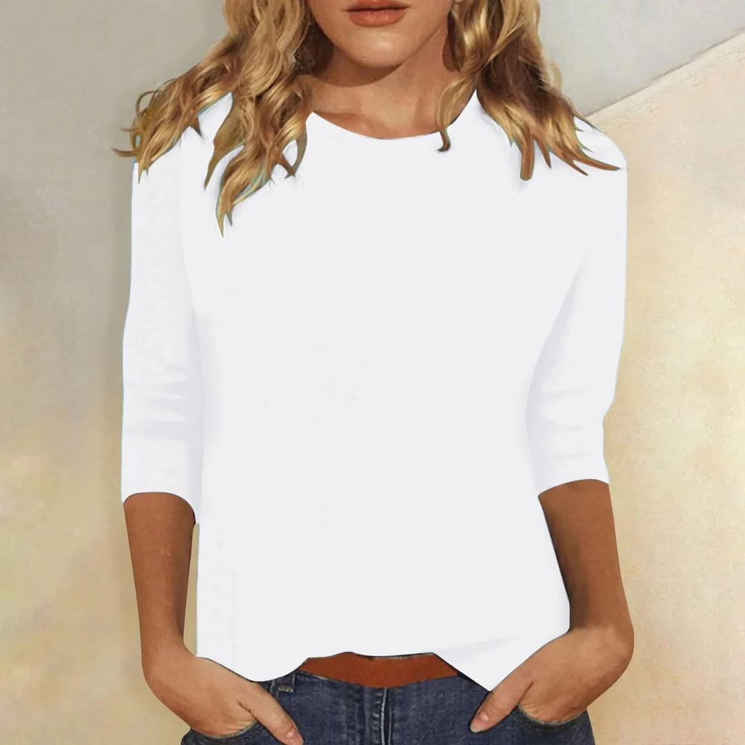 Cali | Relaxed 3/4 Sleeve Everyday Top