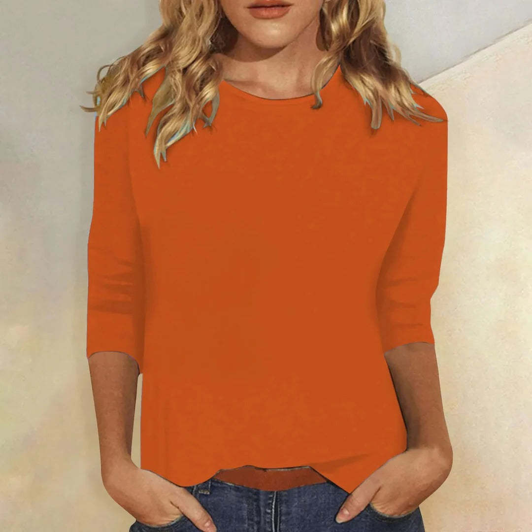 Cali | Relaxed 3/4 Sleeve Everyday Top