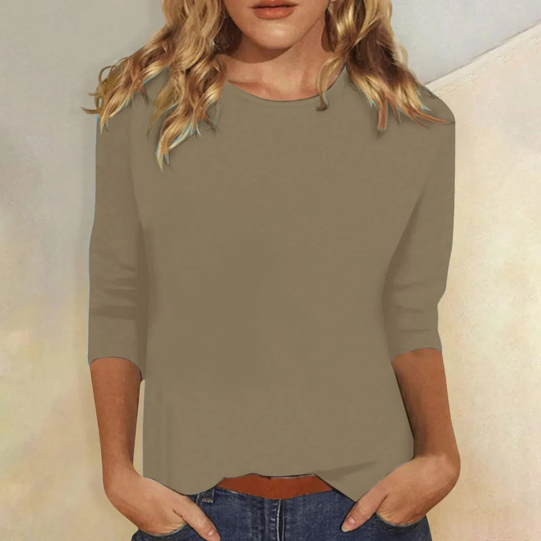 Cali | Relaxed 3/4 Sleeve Everyday Top