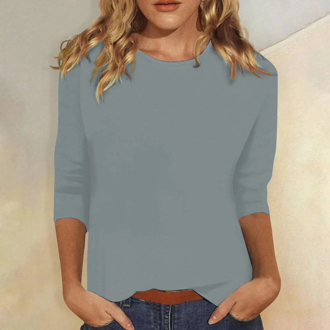 Cali | Relaxed 3/4 Sleeve Everyday Top