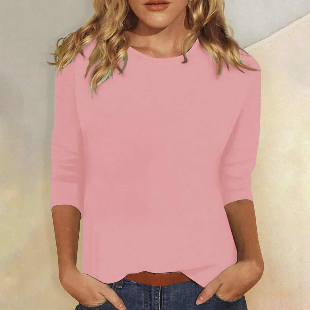 Cali | Relaxed 3/4 Sleeve Everyday Top
