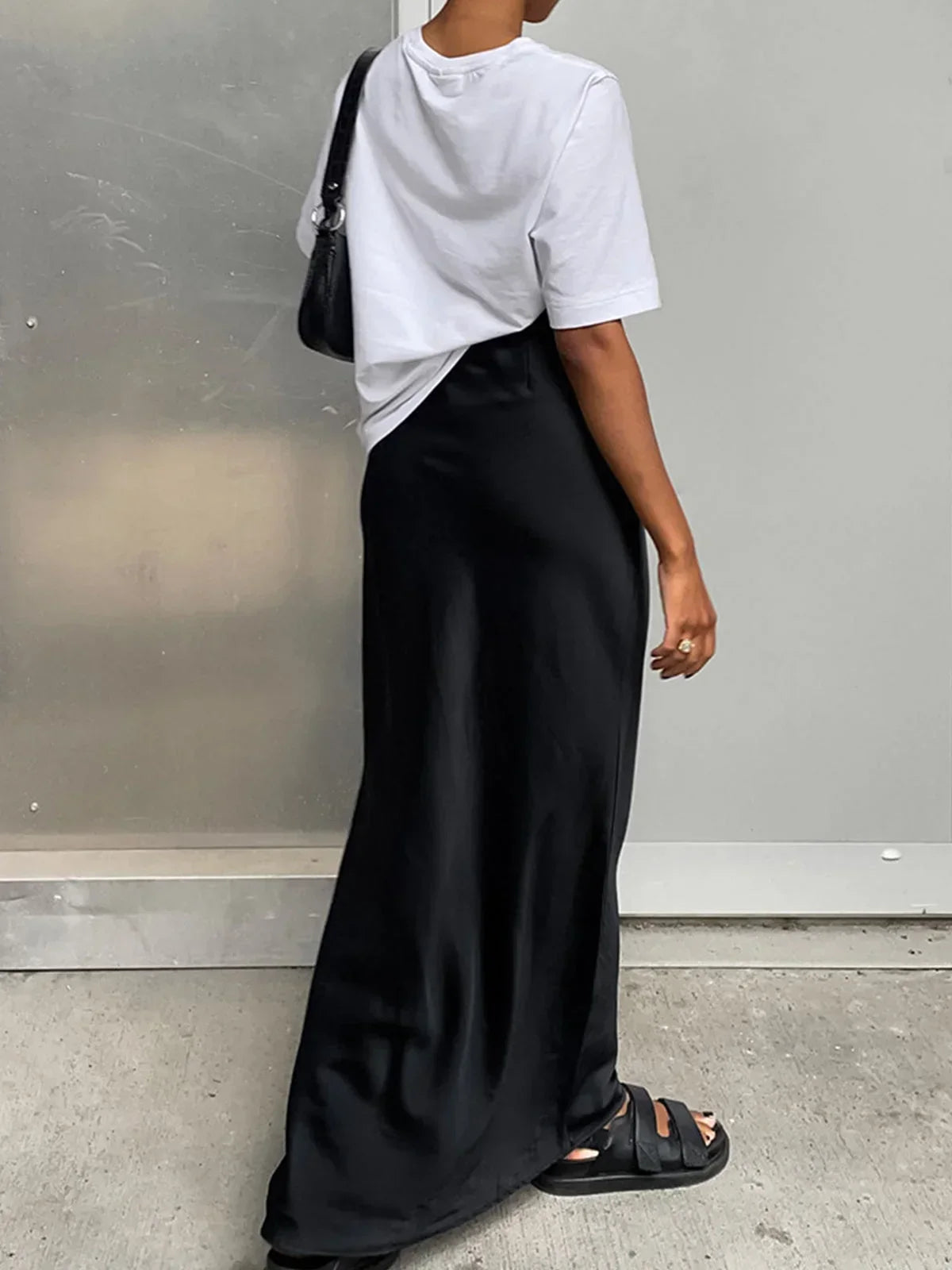 Éloise | Elegant Satin Maxi Skirt