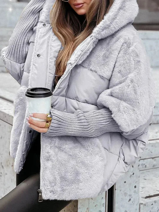 Perpetua | Women's Hooded Faux Fur Puffer Jacket