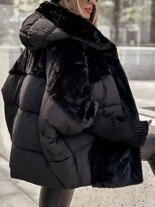 Perpetua | Women's Hooded Faux Fur Puffer Jacket