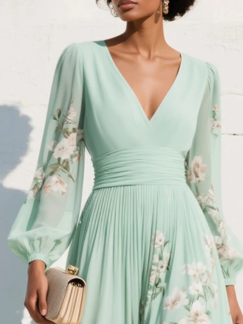 Rosalie | Elegant Floral Midi Dress