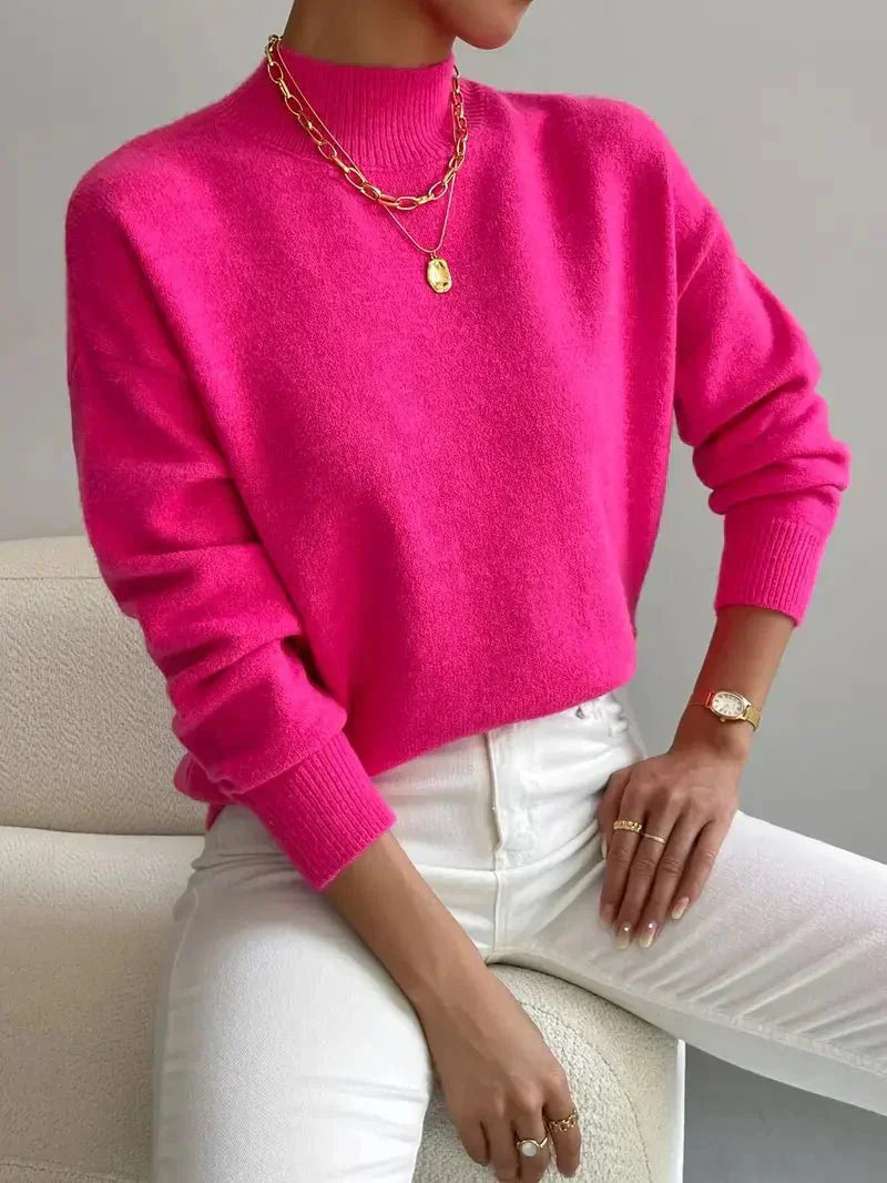 Élodie | Women's Classic Crew Neck Knit Sweater