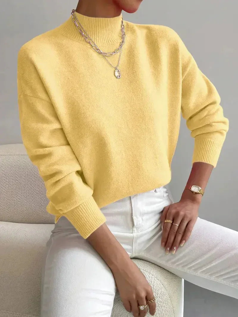 Élodie | Women's Classic Crew Neck Knit Sweater