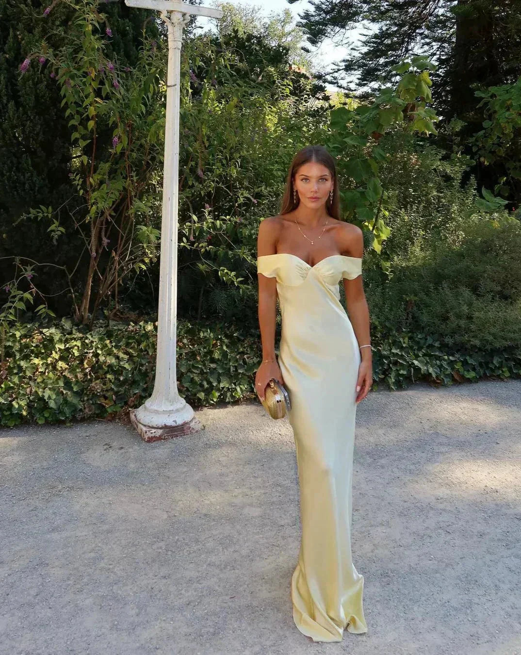 Women's Off-Shoulder Christmas Party Maxi Dress