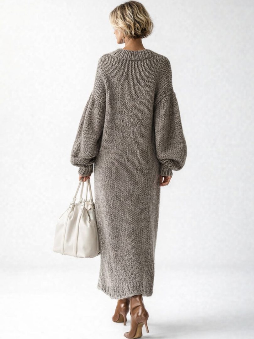 Orelia | Women's Oversized Ribbed Knit Maxi Sweater Dress