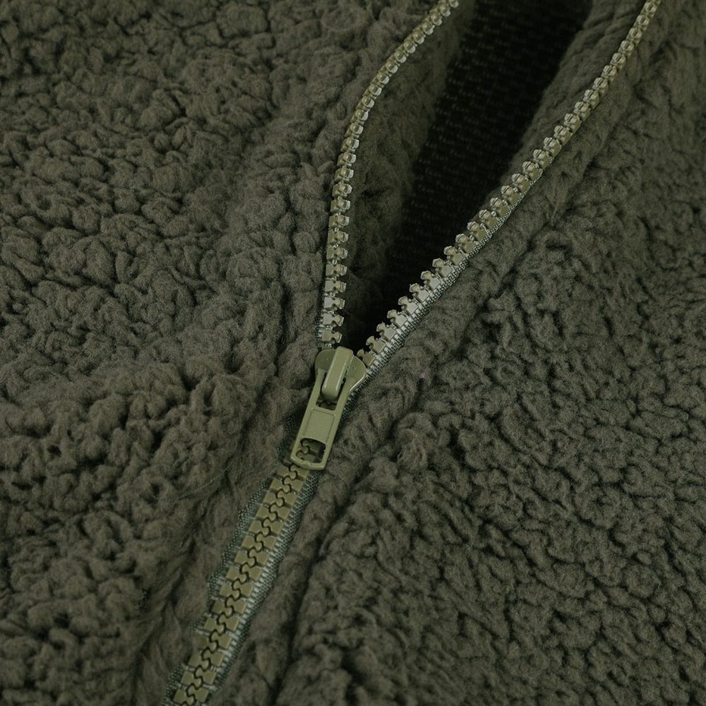 Maelis | Women's Oversized Hooded Textured Fleece Jacket