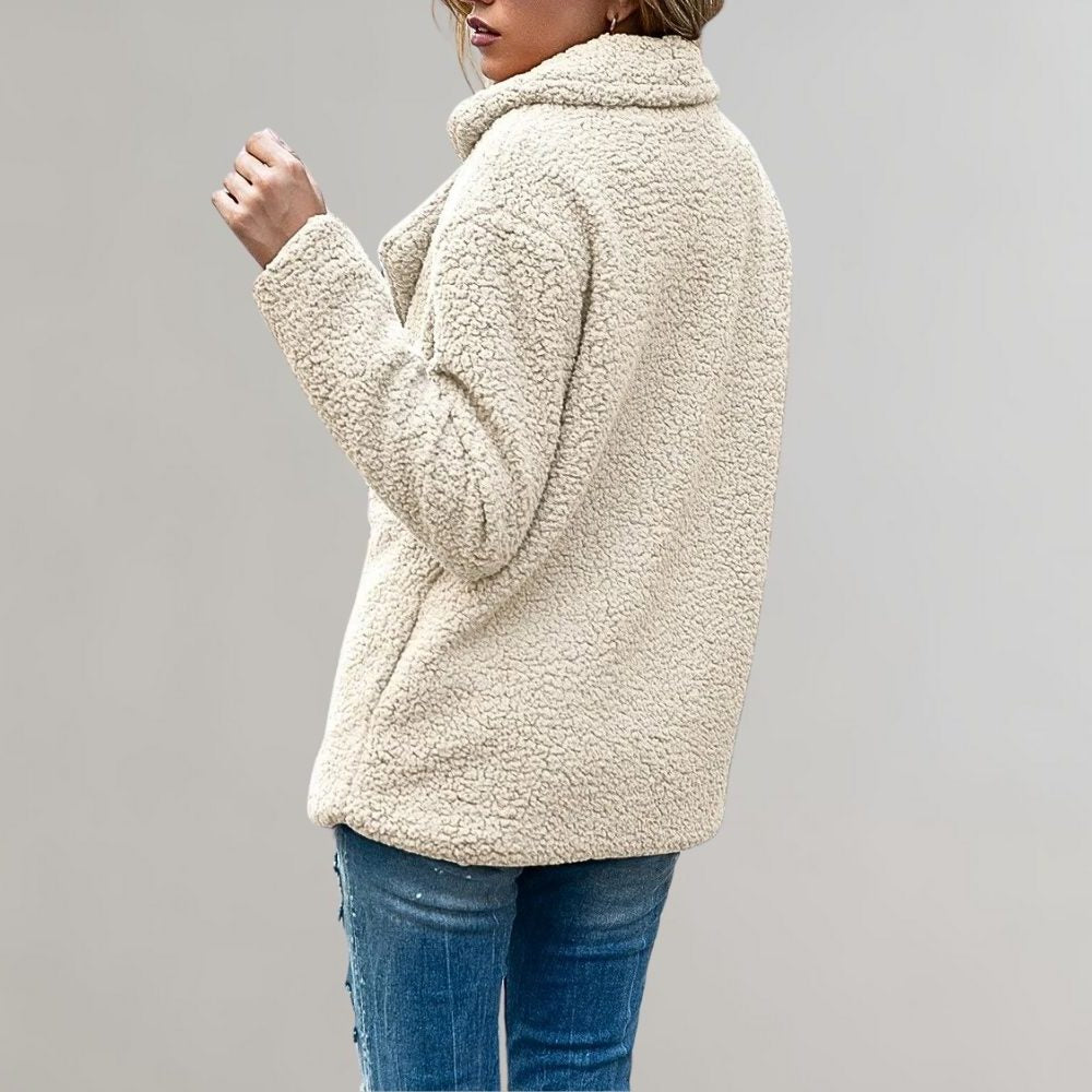 Aveline | Women's Textured Relaxed-Fit Double-Breasted Blazer