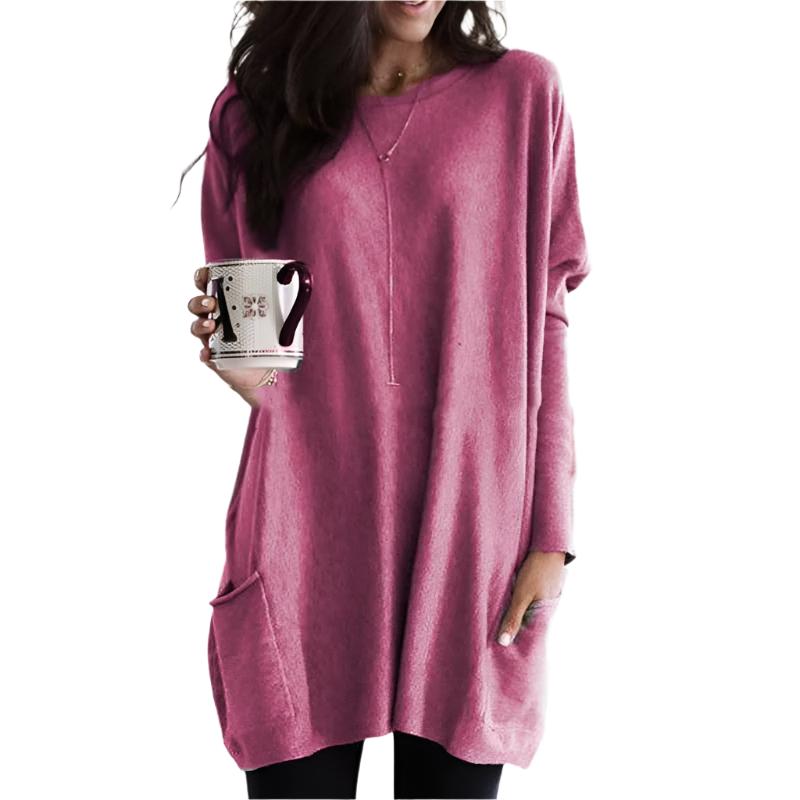 Women’s Relaxed Knit Tunic with Pockets