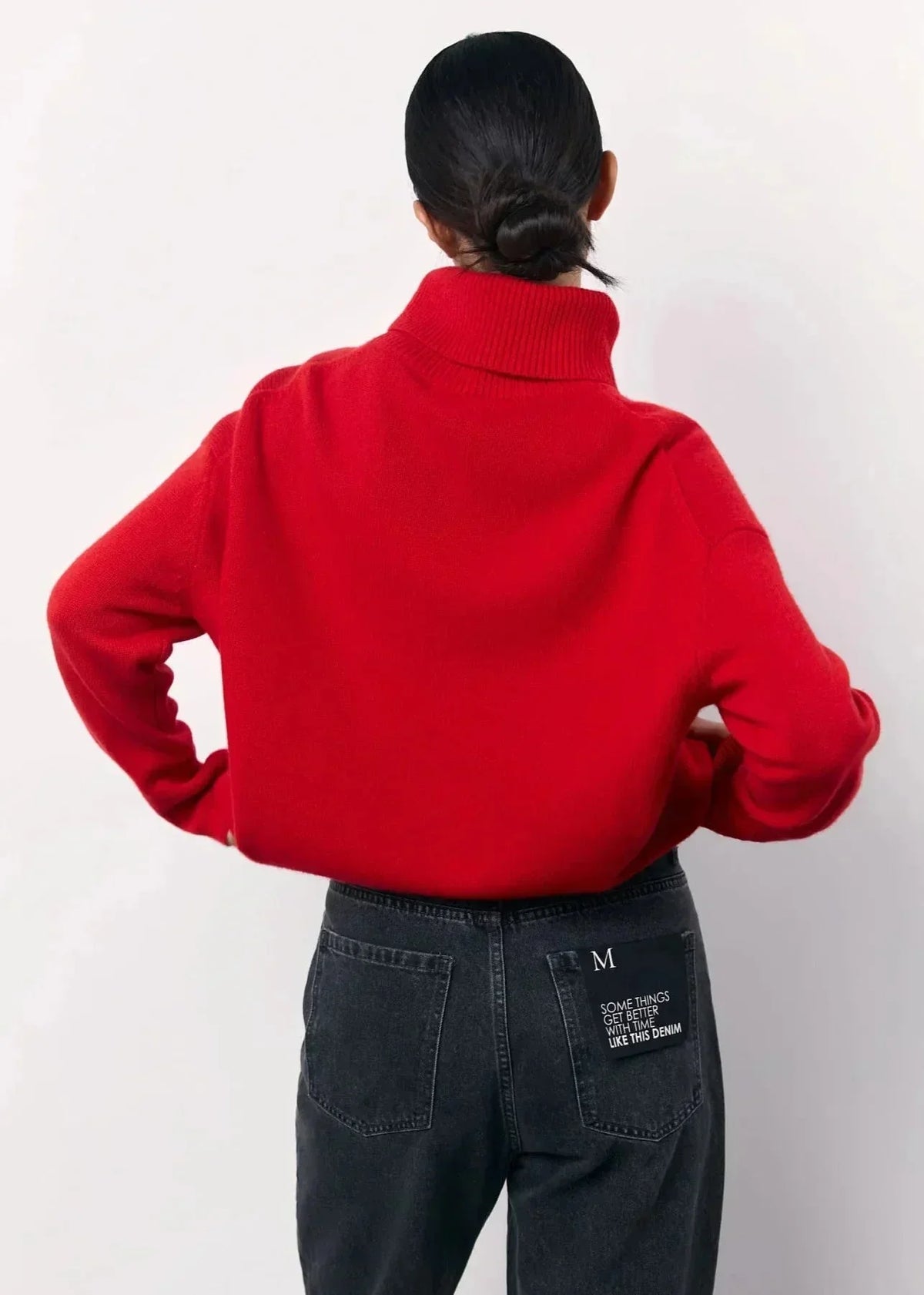 Women's Oversized Roll-Neck Knitted Jumper